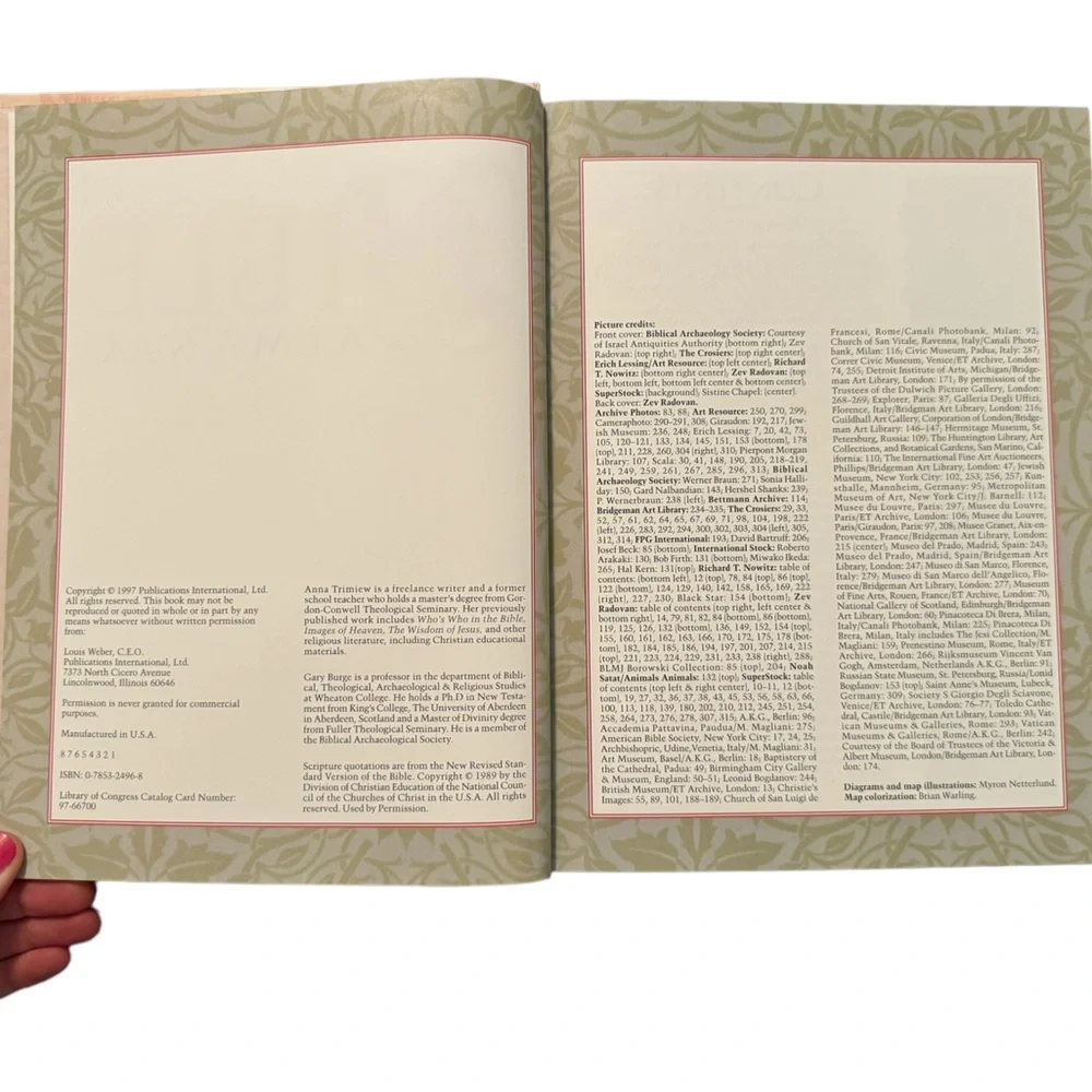 Retro/Vintage Book: “Bible Almanac,” By Anna Trimiew. Consultant: Gary Burge PhD